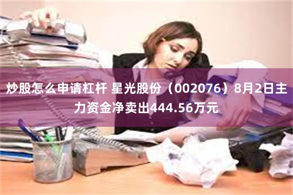 炒股怎么申请杠杆 星光股份（002076）8月2日主力资金净