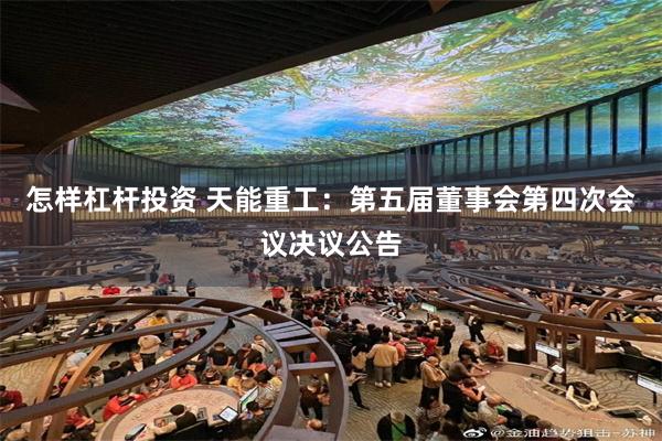 怎样杠杆投资 天能重工：第五届董事会第四次会议决议公告